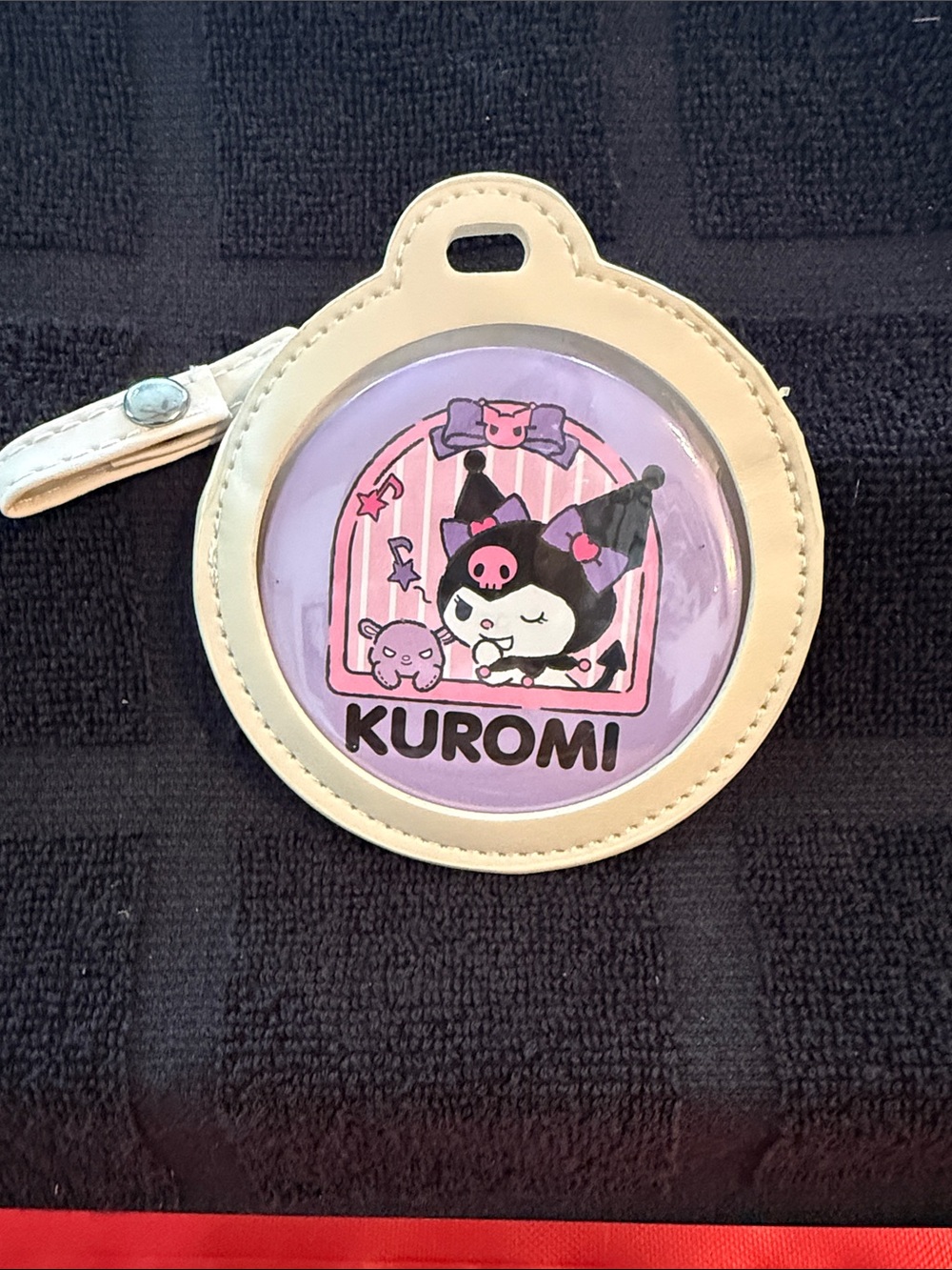 Sanrio Kuromi Cream and Lavender Card Holder